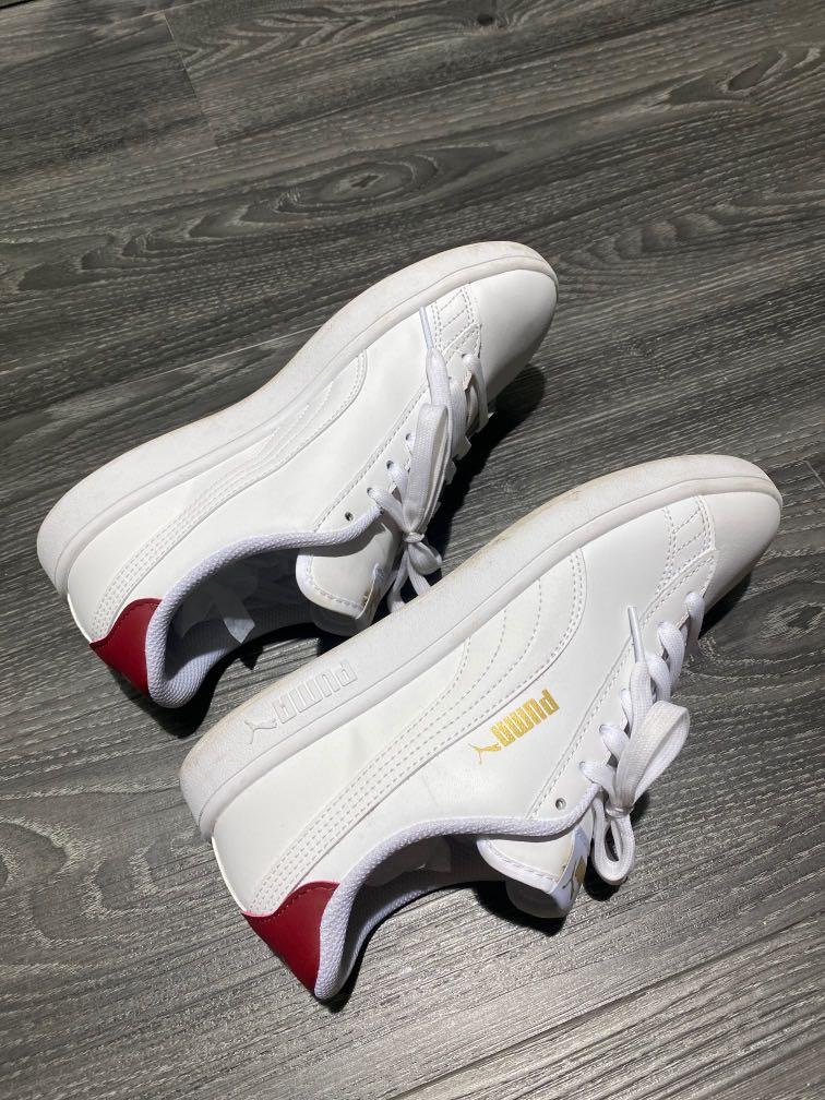 Puma basket all white hotsell