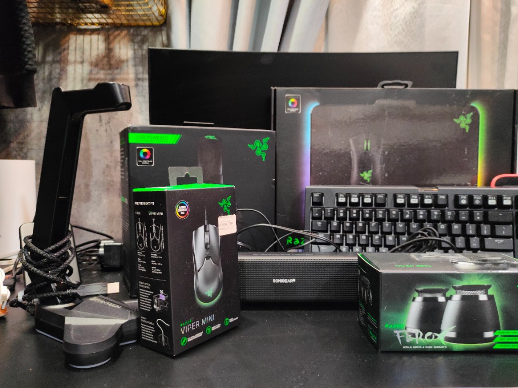 RAZER RGB FULL SET( razer viper mini+razer ferox+razer blackwidow+razer ...