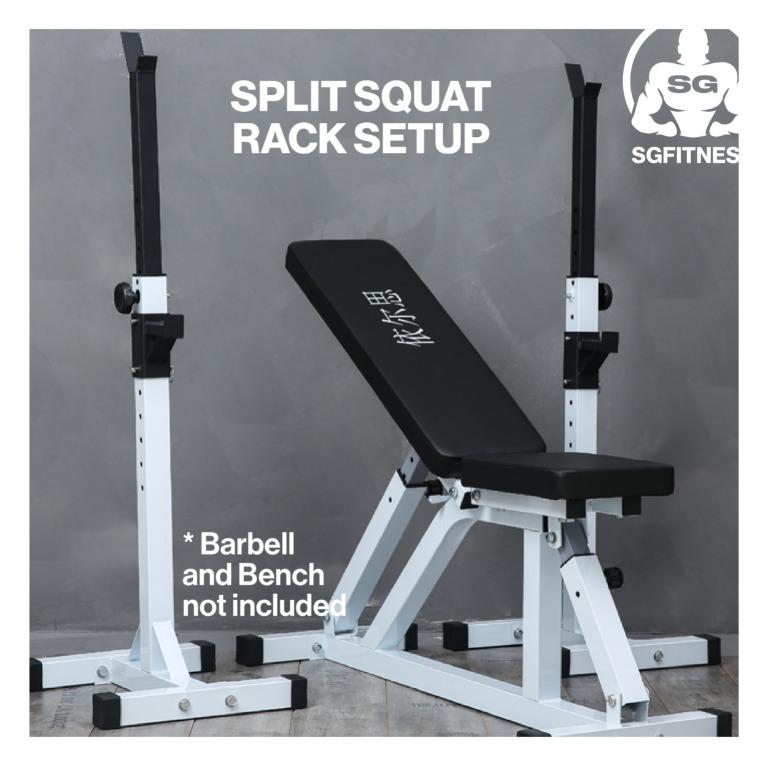 [READY STOCKS] Home Gym Squat Rack / Bench Press Rack / Steel Rack ...