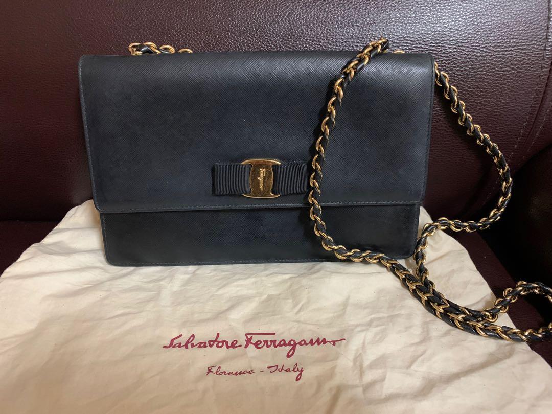 Salvatore Ferragamo Bag, 名牌, 手袋及銀包- Carousell