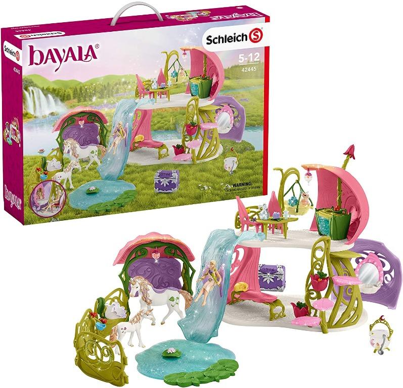 Schleich bayala Glittering Flower House with Unicorns 54-piece