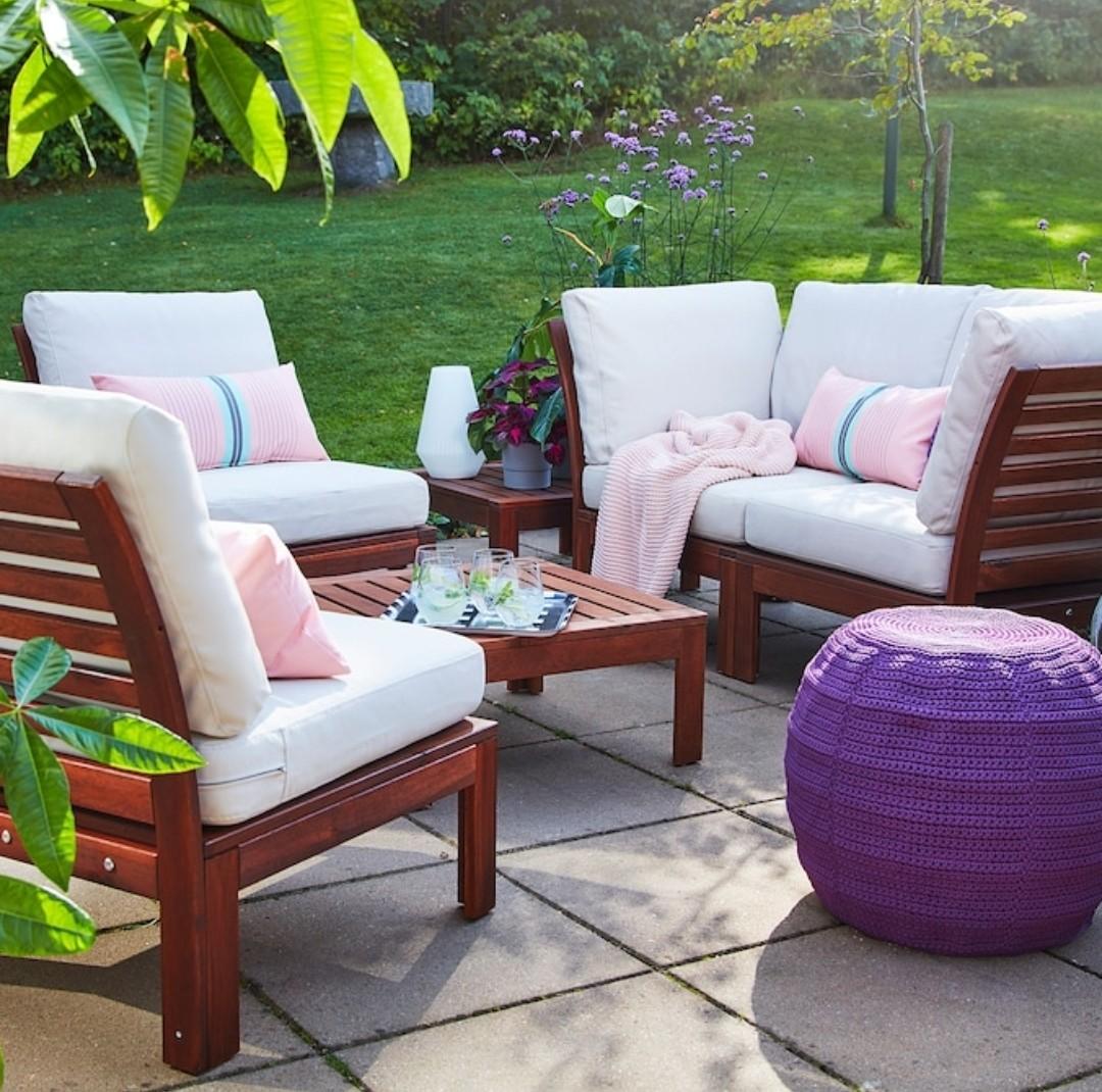 Seat and back cushions cover from Ikea Furniture Home Living Outdoor Furniture on Carousell