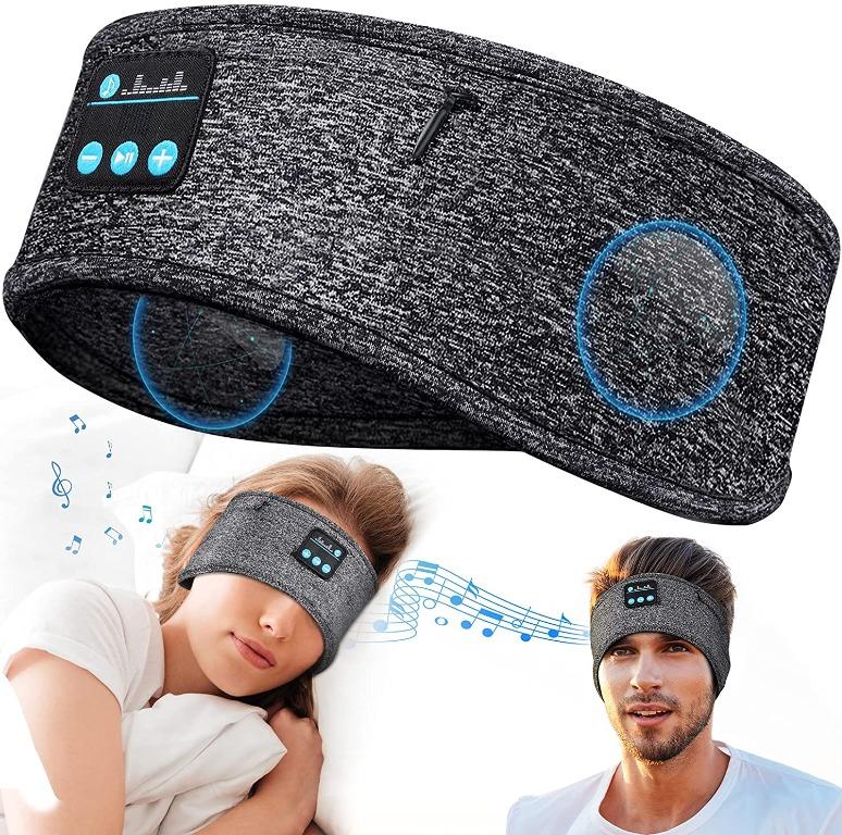 Sleep Headphones Bluetooth Headband Personalised Gifts Wireless Soft Headphones for Sleeping Christmas Stocking Fillers Men Women Earphone Headband Speakers Birthday Gifts Present for Dad Husband Audi...