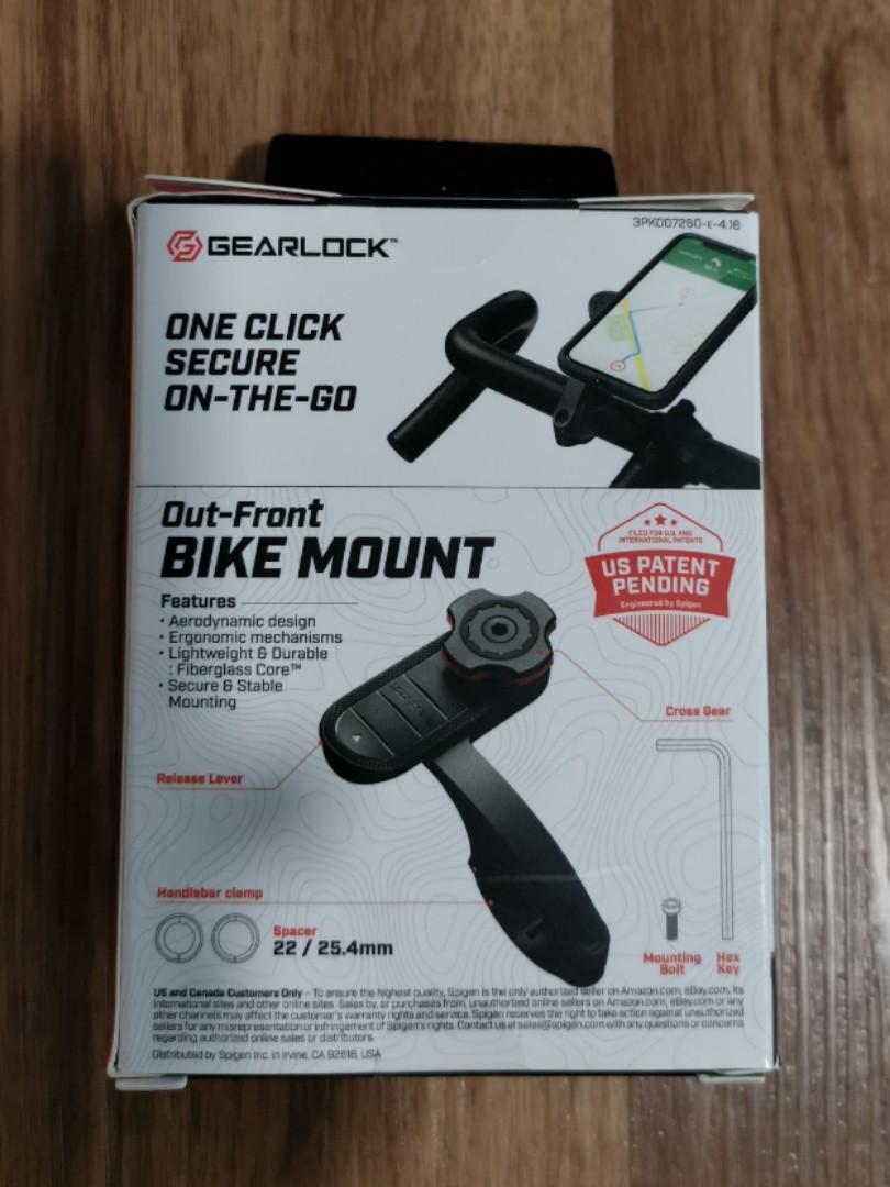 Spigen Gearlock OutFront Bike Mount MF100, Sports Equipment, Bicycles