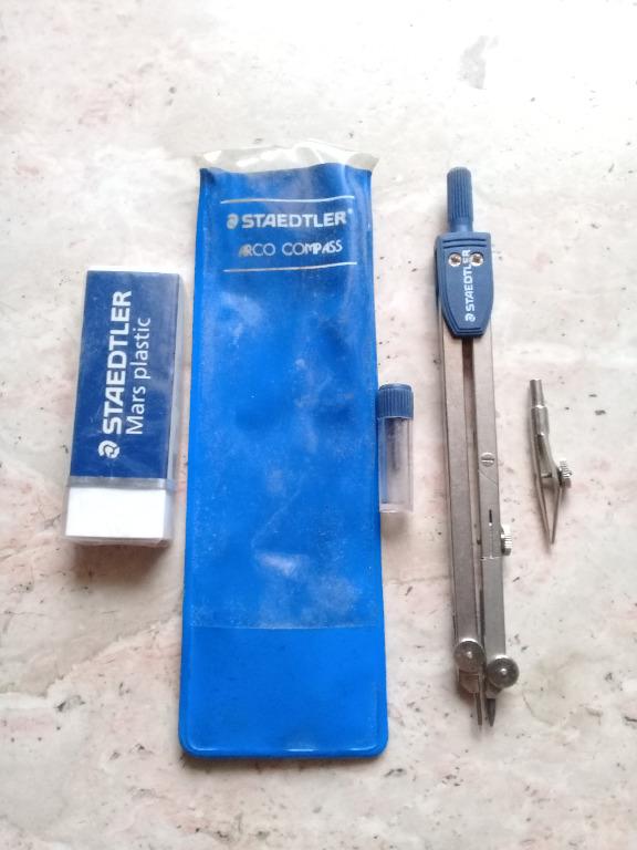 Staedtler compass (Category: Stationery & School Supplies) located in Paranaque City. Submitted by rociarra2019-99005 (Listing ID 1125925926, Image 1). Description: never use compass + eraser pick- up location Ramon Pascual Paranaque... *grab or other transport service ok* .. but you arrange everything including payment **cash only** SEND TEXT.