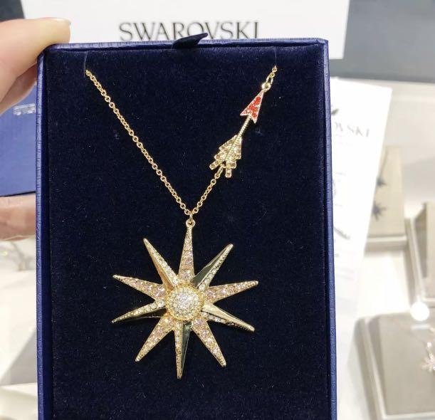 Swarovski lucky goddess star necklace hot sale