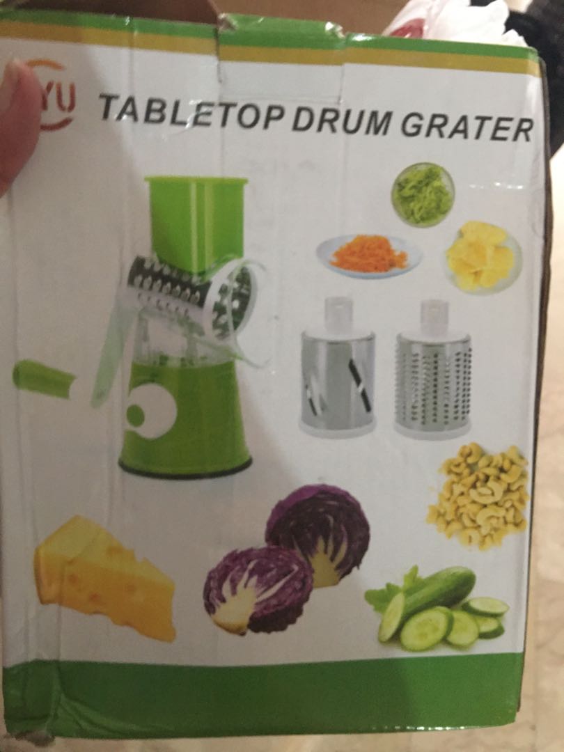 table top drum grater, Furniture & Home Living, Kitchenware & Tableware