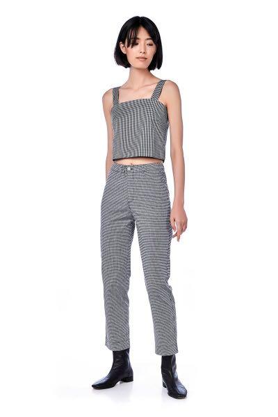Topshop gingham pants new arrivals
