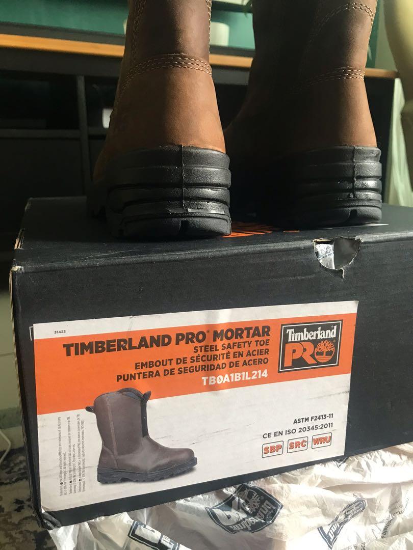 Timberland pro mortar wellington work boots online