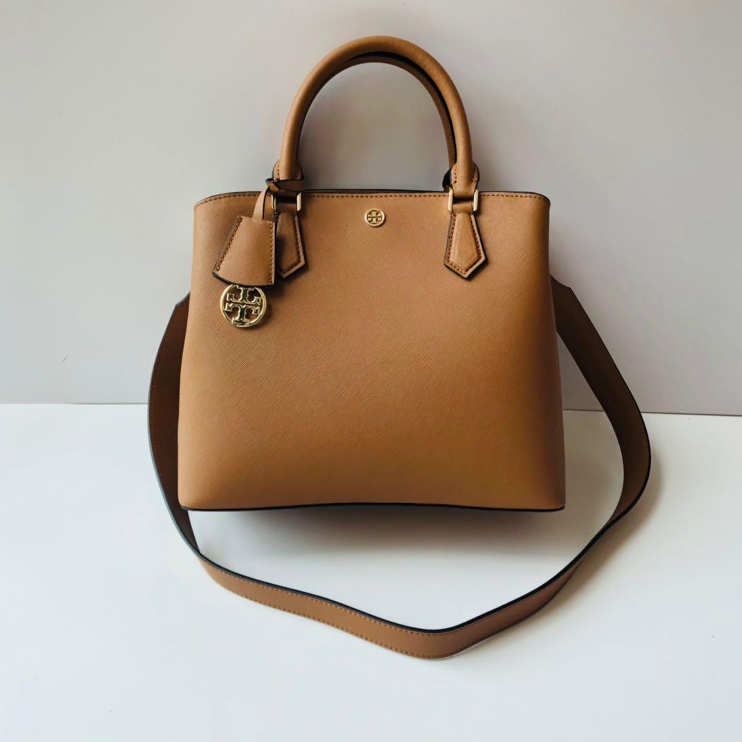 Medium robinson leather triple compartment bag sale
