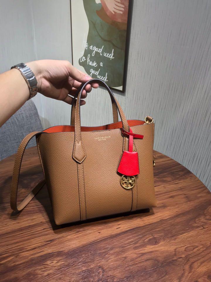 Tory Burch small Perry Tote Bag with Crossbody Strap, Women's Fashion, Bags  & Wallets, Tote Bags on Carousell