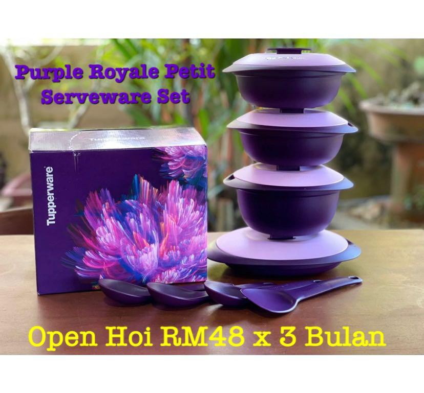 Tupperware Purple Royale Serveware 