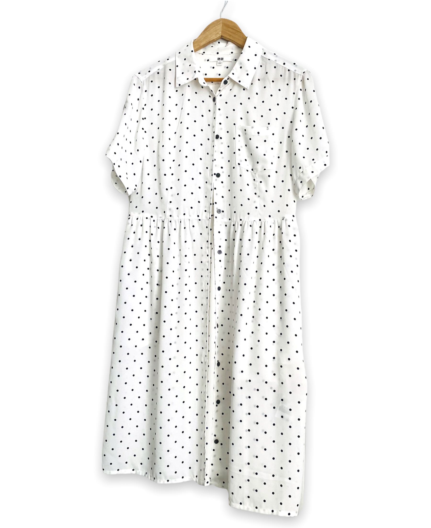 Uniqlo polka dot dress discount