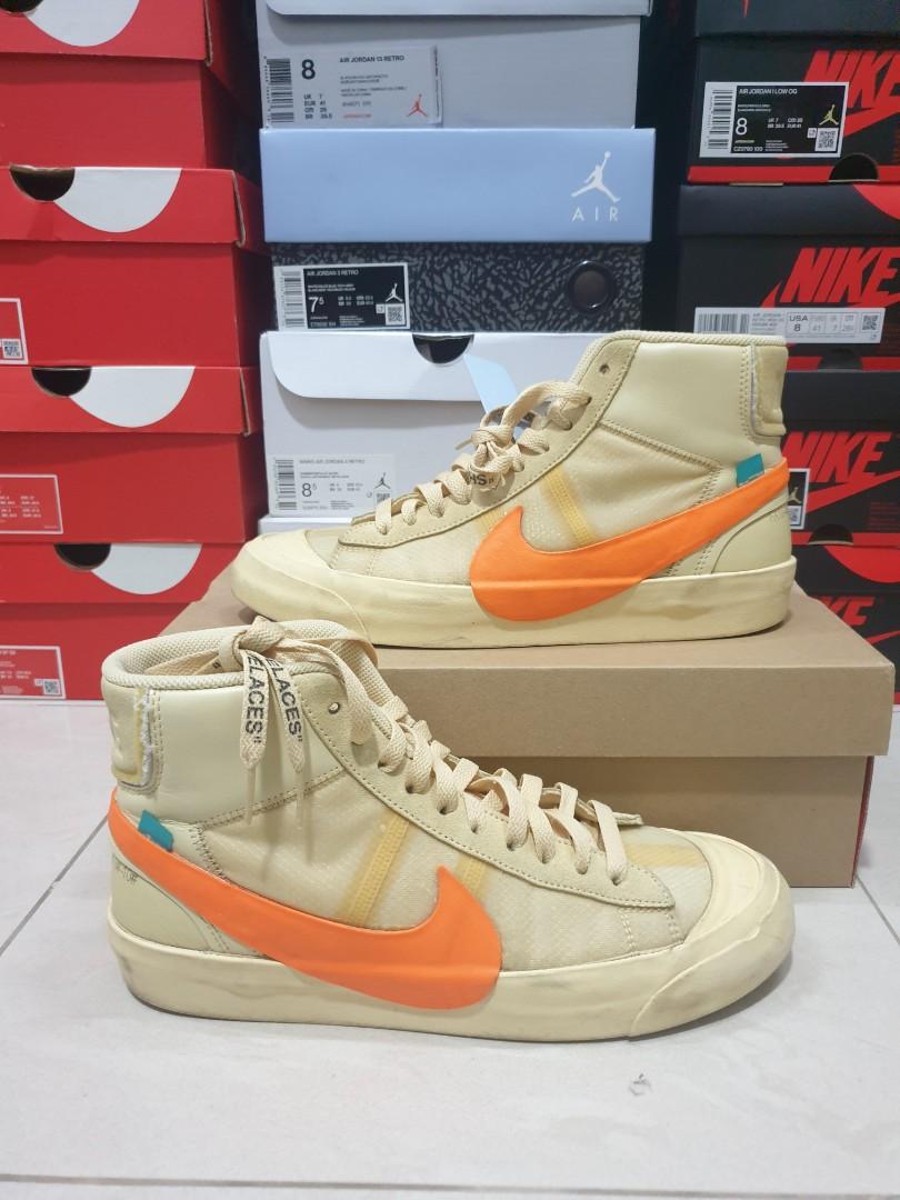 US 9 Nike Off White Blazer Mid All Hallows Eve Men s Fashion Footwear Sneakers on Carousell