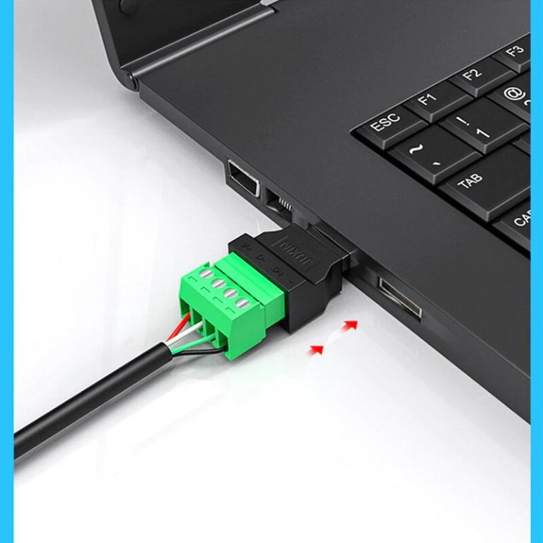 免焊接usb頭 可選usb公頭或母頭 USB to 4pin Screw Connector (USB female or USB male ...