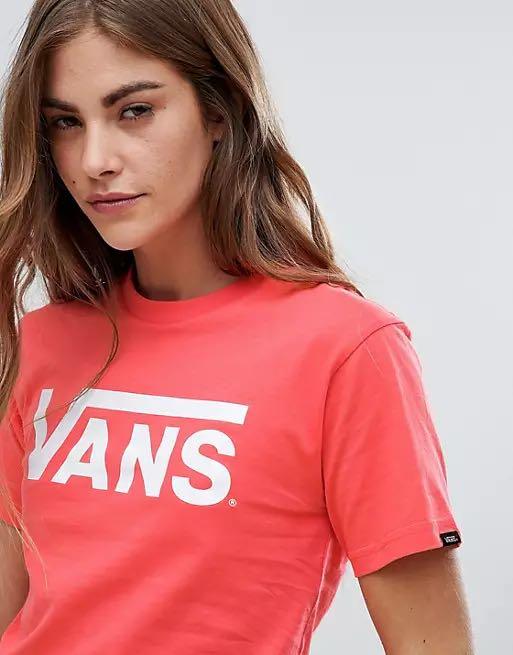 Womens red shop vans t shirt