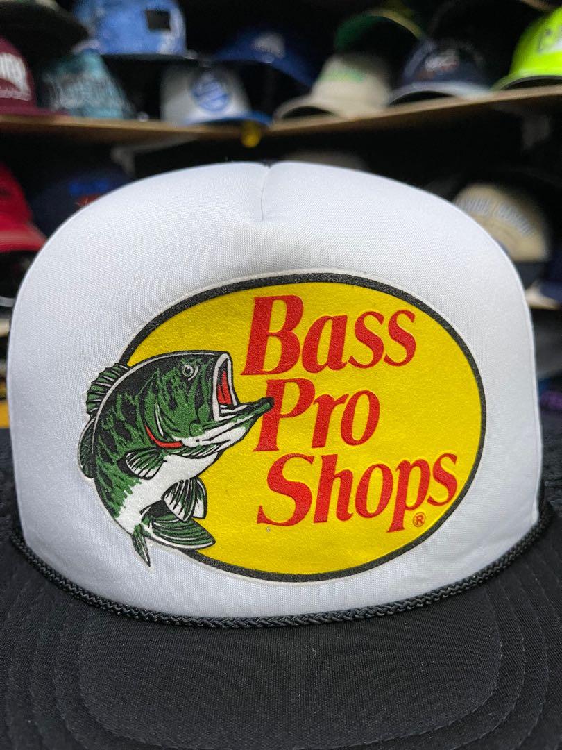 Vintage Trucker Hat Bass Pro Shop Snapback VTG Retro Black Adjustable  Fishing