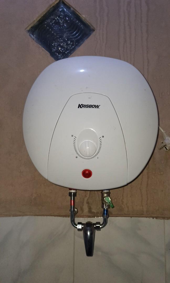 Water heater KRISBOW 15 liter 350 watt, Perabotan Rumah di Carousell
