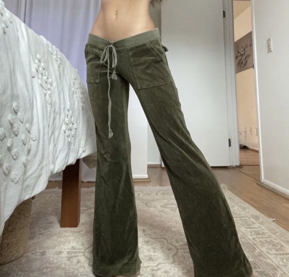 Y2K Juicy Couture Inspired Army Green 