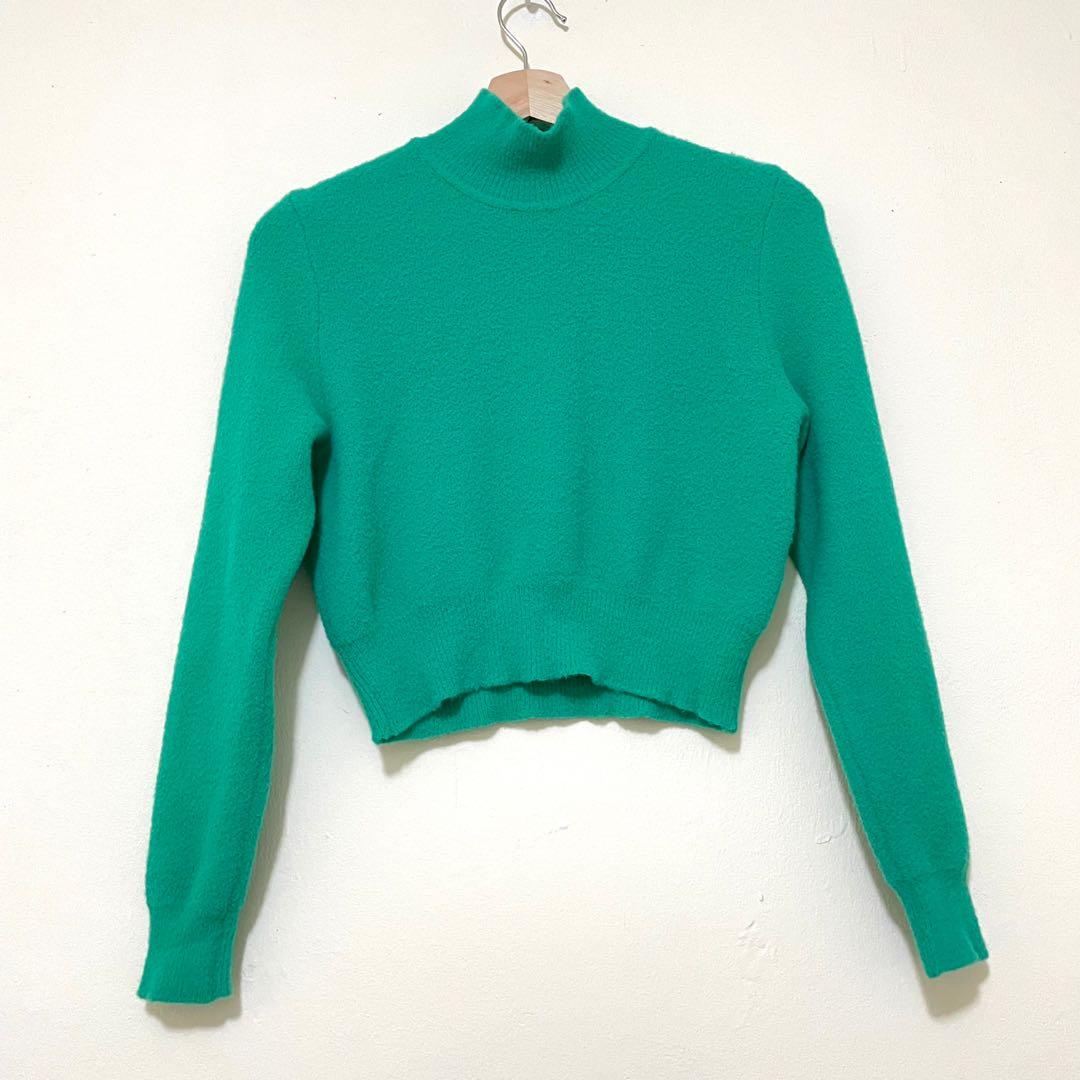 Zara green turtleneck outlet