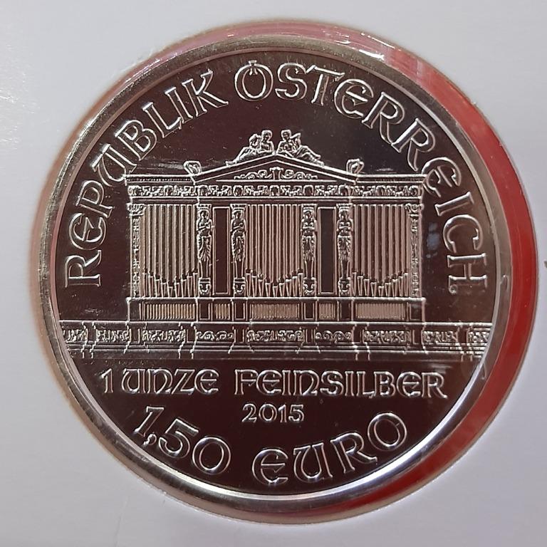 1 oz. PHILHARMONIC SILVER COIN 9999 (Category: Currency) located in Quezon City. Submitted by ELDORADO63 (Listing ID 1109700595, Image 2). Description: 1 oz. PHILHARMONIC SILVER COIN 9999 Bullion plus Shipping Fee.