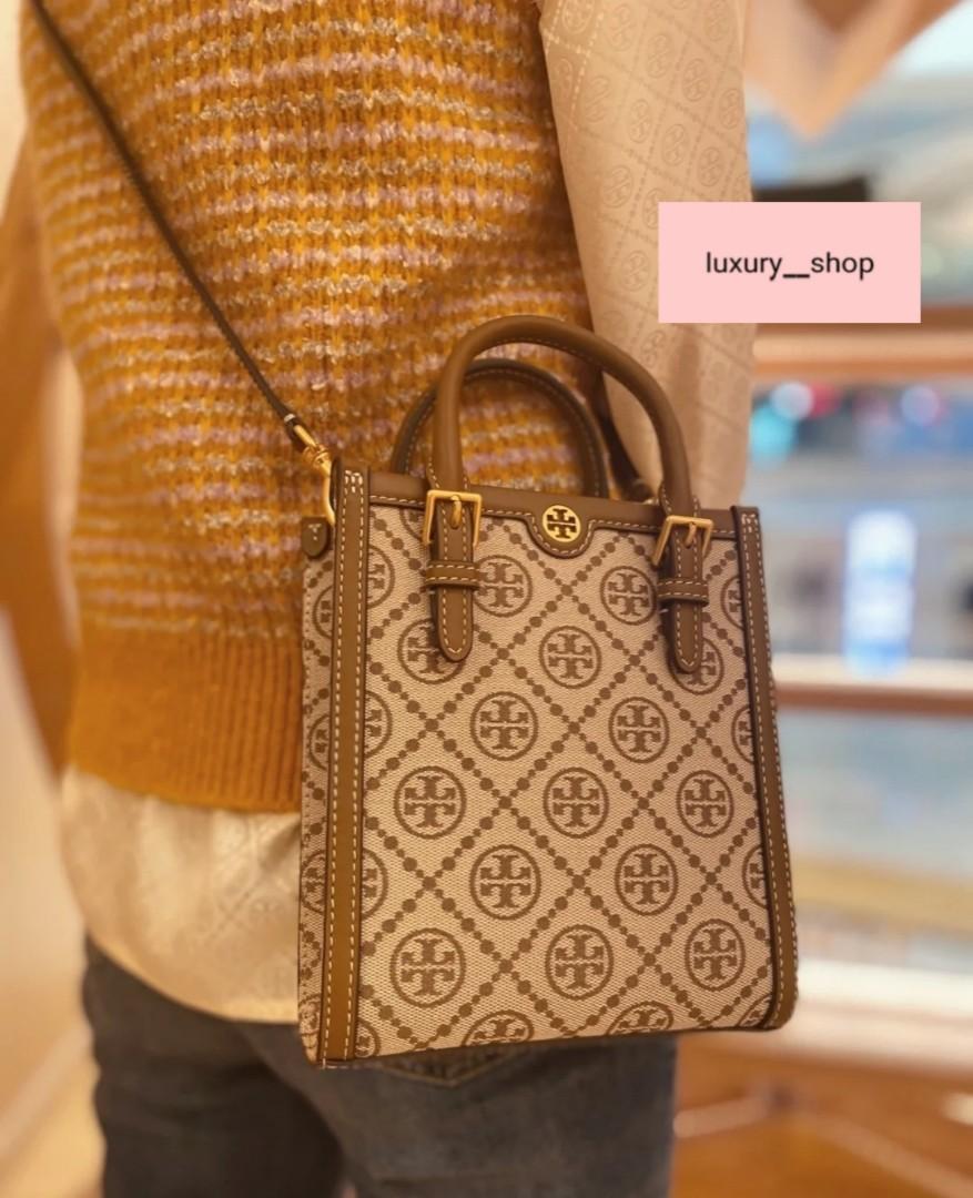 Tory Burch T Monogram Jacquard Mini N/S Tote