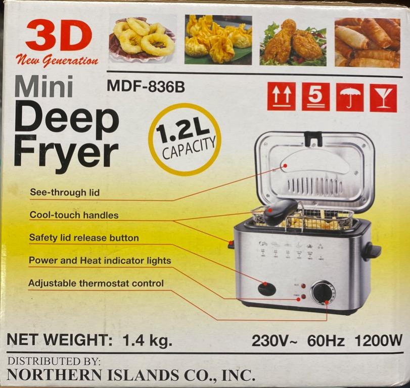 3d mini deep fryer hotsell