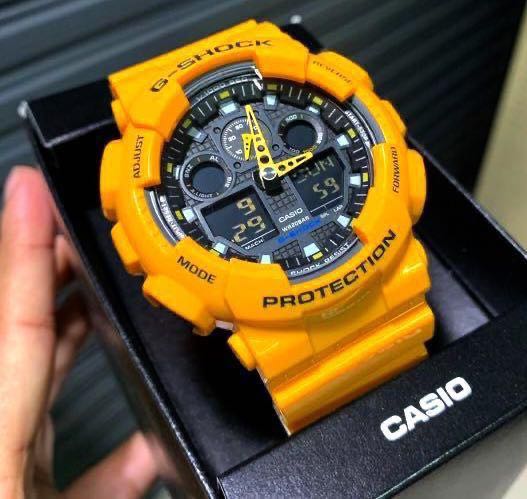 G shock hotsell ga 100 bumblebee