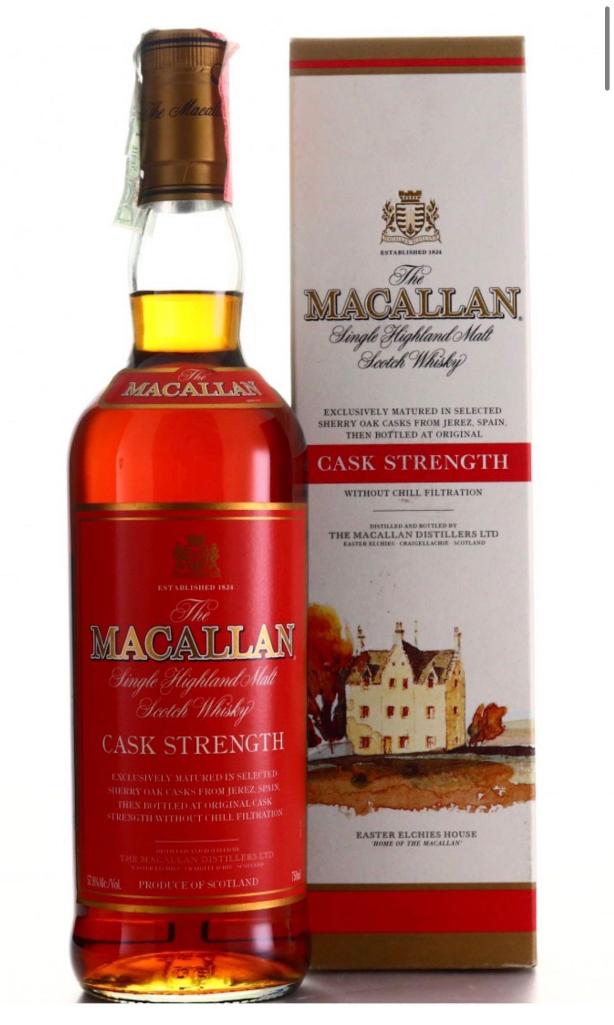 麥卡倫MACALLAN Cask Strength Red Label 威士忌, 嘢食& 嘢飲 ...