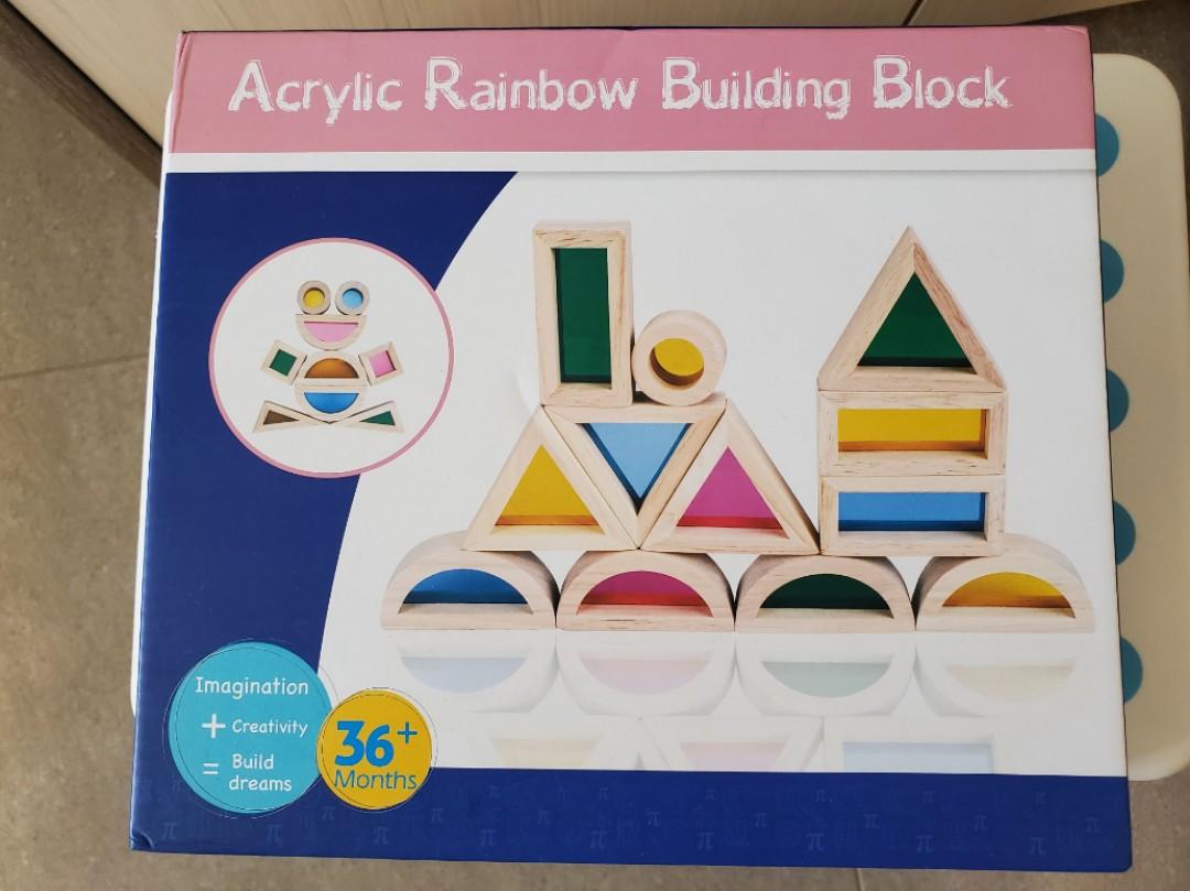 Acrylic Rainbow Building Block