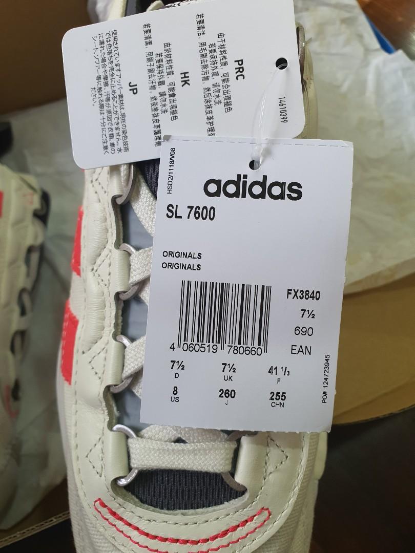 Hot Sale Adidas SL 7600 Boost Shoes Off White/Shock Red/Core Black FX3840 |  Sneakers Big Sale