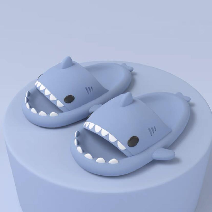 Childrens shark slippers clearance