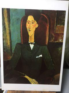 Amadeo Modigliani: Portrait of Jean Cocteau 1916 Art Postcard unused