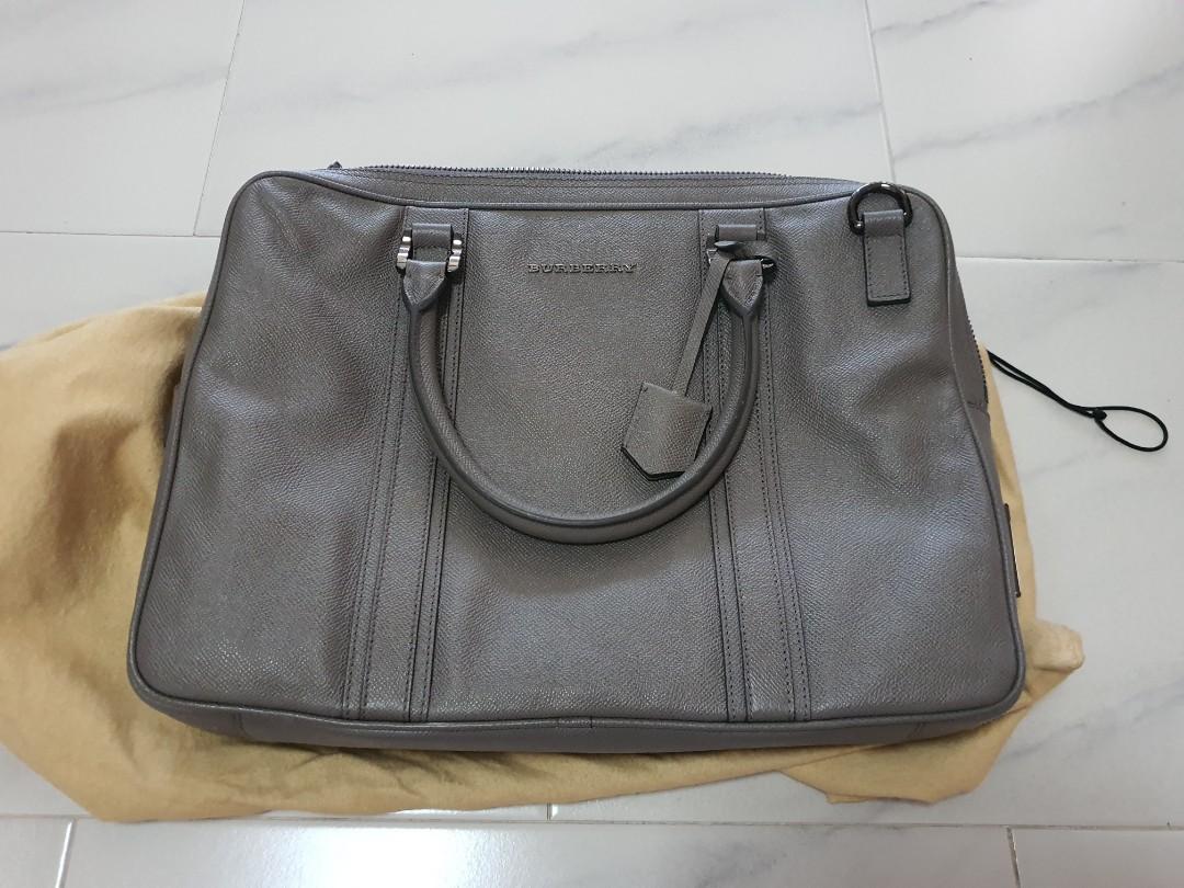 Authentic Burberry laptop bag in Grey, Men's Fashion, Bags, Briefcases