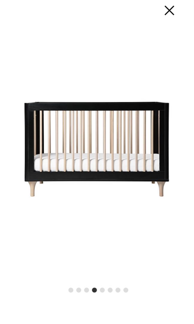 Babyletto Lolly 3 in 1 Convertible Crib (Black/Washed), Babies & Kids