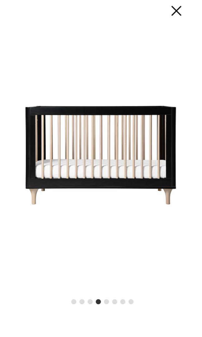 Babyletto Lolly 3 in 1 Convertible Crib (Black/Washed), Babies & Kids