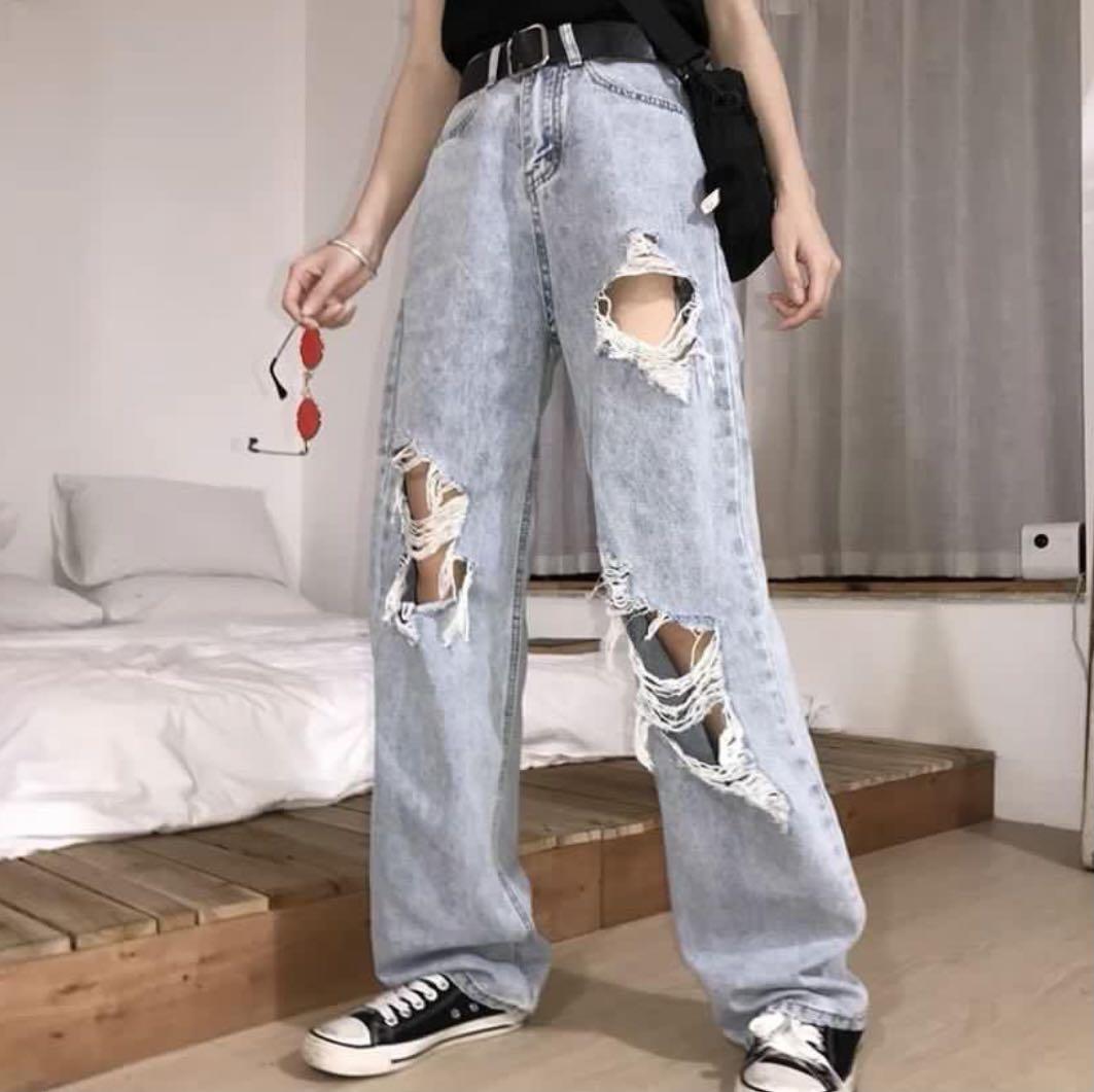 Walk It Out Distressed Jeans - Medium  Cute ripped jeans, Cute ripped jeans  outfit, Womens ripped jeans