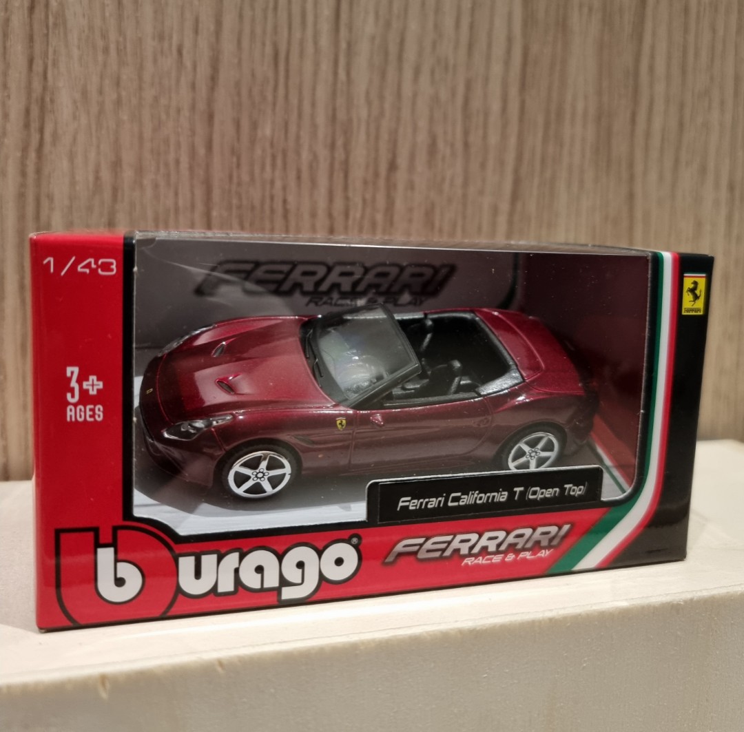 Bburago Ferrari California T Open Top car model Hobbies Toys Toys Games on Carousell