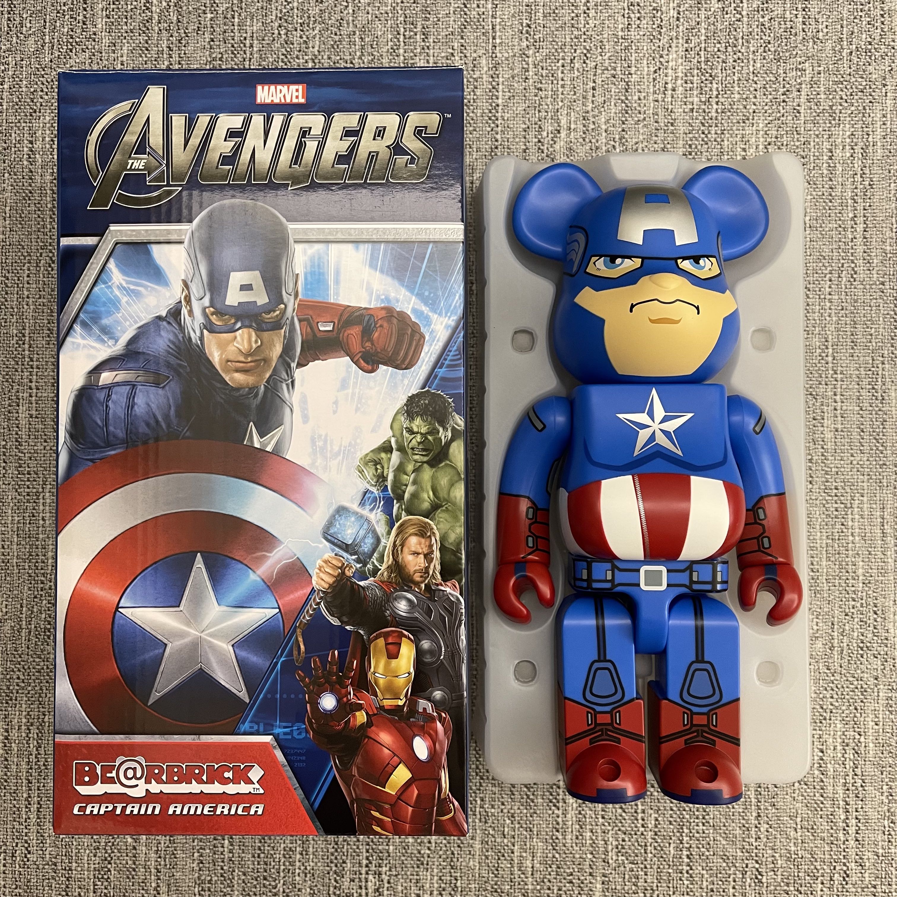 Bearbrick 400% Captain America Avengers 美國隊長(not ironman 