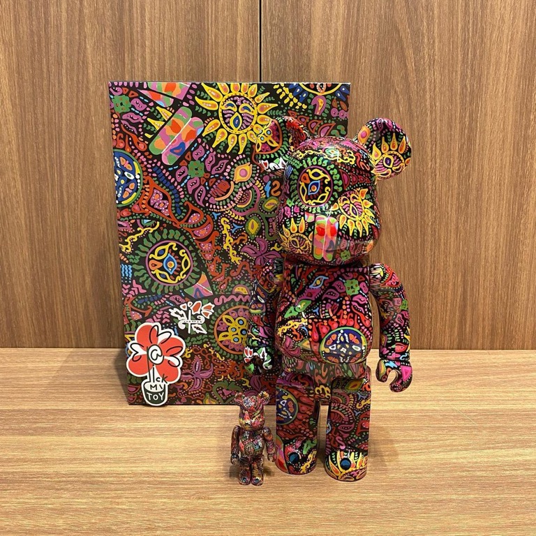 BE@RBRICK Psychedelic Paisley 100% & 400%, 興趣及遊戲, 玩具& 遊戲 ...