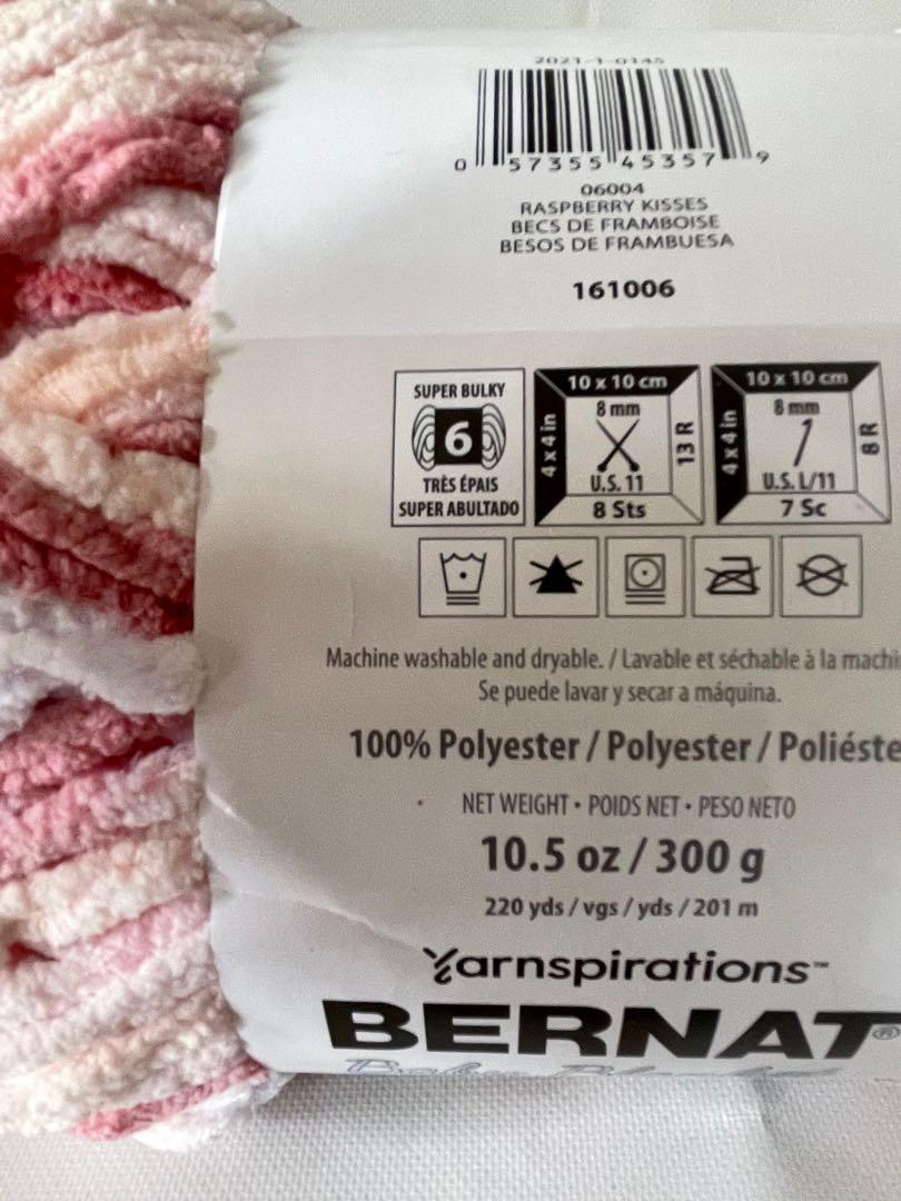 Bernat baby blanket raspberry kisses new arrivals