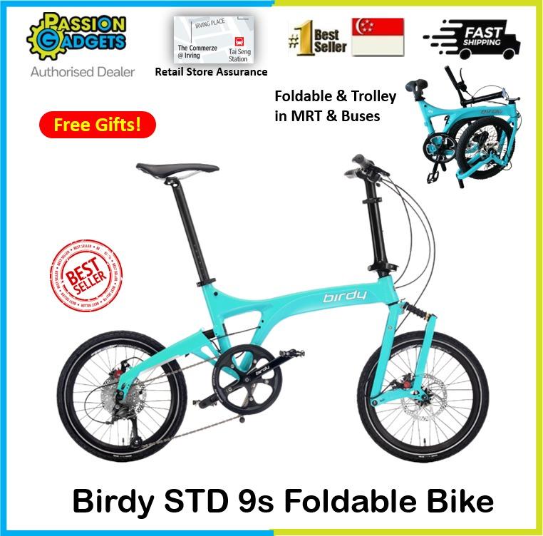 ReadyStock! Birdy City 9SP Ultralight Weight Foldable Folding Bike 9 Speed Bicycle 9S Standard Aquamarine STD (Category: Bicycles) located in Singapore. Submitted by passiongadgets (Listing ID 1126006379, Image 1). Description: You can choose either 1)Full payment price: $1980 2)Installment plan: 📍Installment $707 per month for 3 months with Debit Card holder using Octifi payment thru our website 📍Debit/Credit Card Installment available from $7