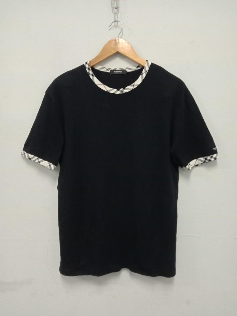 Burberry check new arrivals trim tee