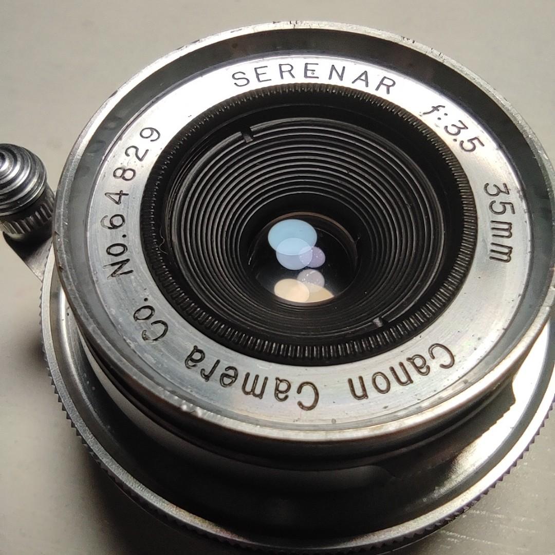Canon 35mm f3.5 LTM w finder hood, Photography, Lens & Kits on