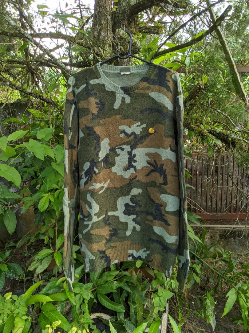 Carhartt camo clearance sweatshirt