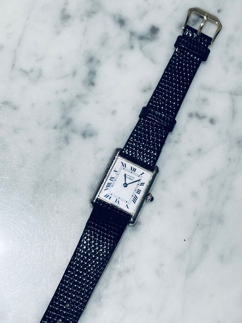 Silver Cartier 925 Not Steel Tank Must De Cartier Luxury