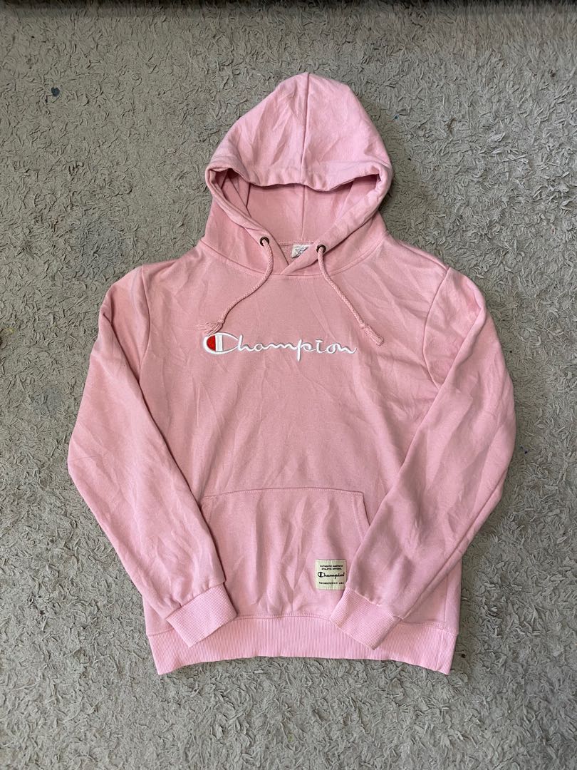 Champion hoodie in pink hot sale