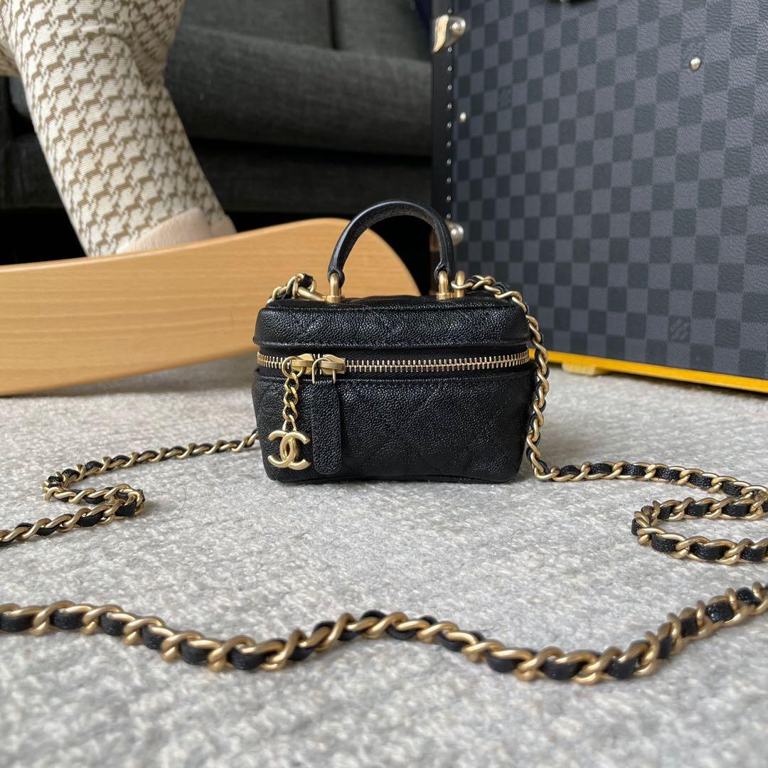 Chanel Mini Vanity Handle, Luxury, Bags & Wallets on Carousell