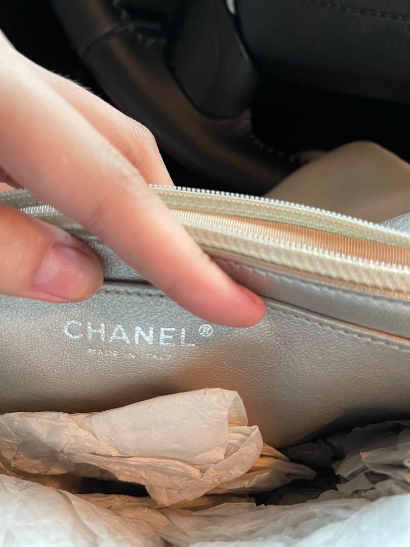 Chanel Reissue silver (Category: Luxury Bags & Wallets) located in Quezon City. Submitted by ashleyortizzz (Listing ID 1126110499, Image 3). Description: Chanel reissue metallic calfskin ruthenium hardware medium! Inner screw replaced by bag is in good condition. Selling low for chanel. This is hard to find compared to the usual ones. Dust bag and cards included NO LOWBALLING. IF PRICE TOO HIGH FOR YOU, YOU CAN CHECK WITH OTHERS INSTEAD😊 .