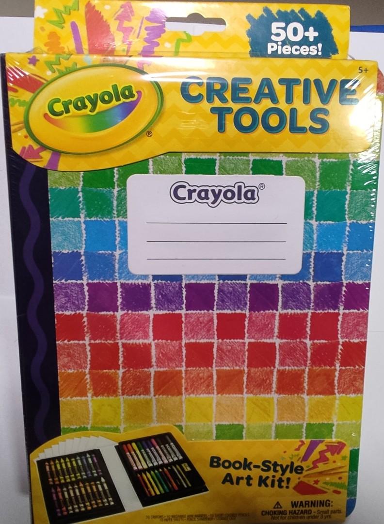 CRAYOLA Creative Tools Book-Style Art Kit Over 50 Pieces